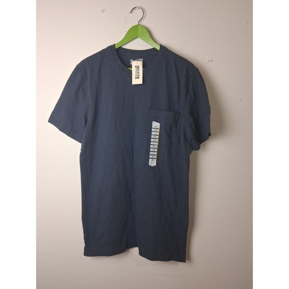 Duluth Trading Co. Longtail T Slim Fit T-Shirt Navy Blue Short Sleeve Tee NWT S